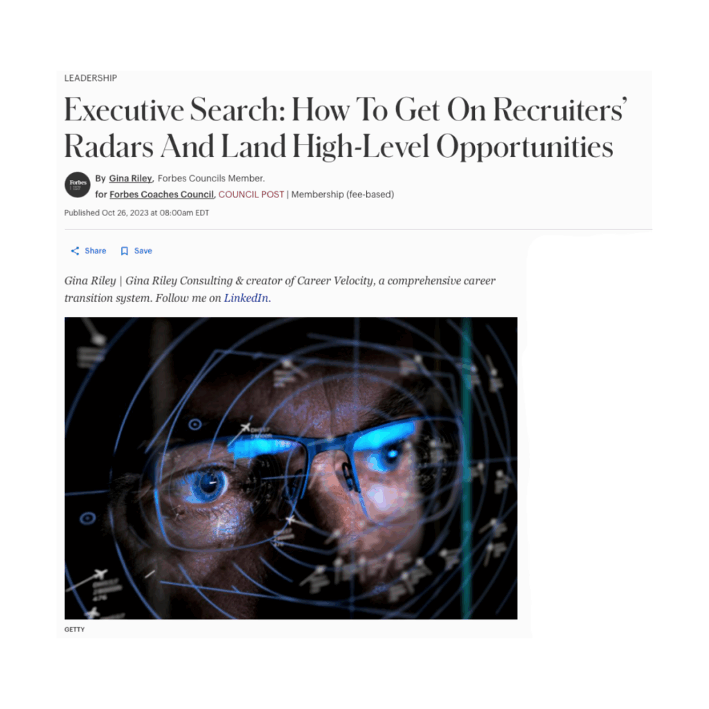 0a exec search how to get on recruiters radar