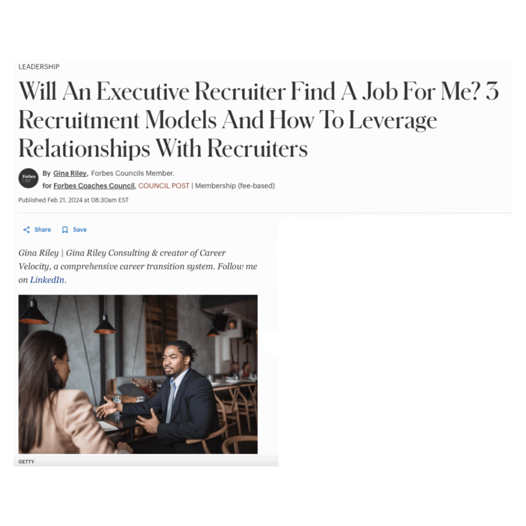 0b will an exec recruiter find a job for me